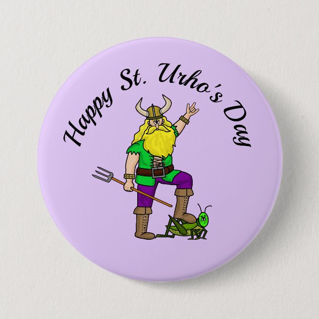 St. Urho's Day I Love You Button (Vorderseite)