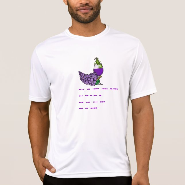 St. Urho's Day Morse Code T - Shirt Ver. 4 (Vorderseite)