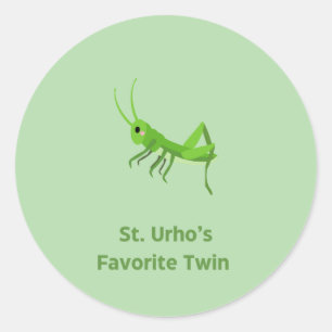 St. Urho's Favorite Twin Runder Aufkleber