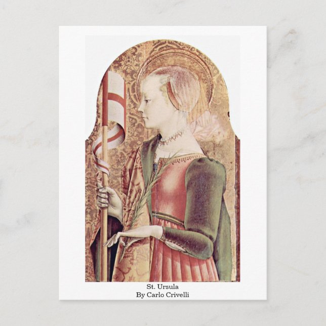 St. Ursula By Carlo Crivelli Postkarte (Vorderseite)