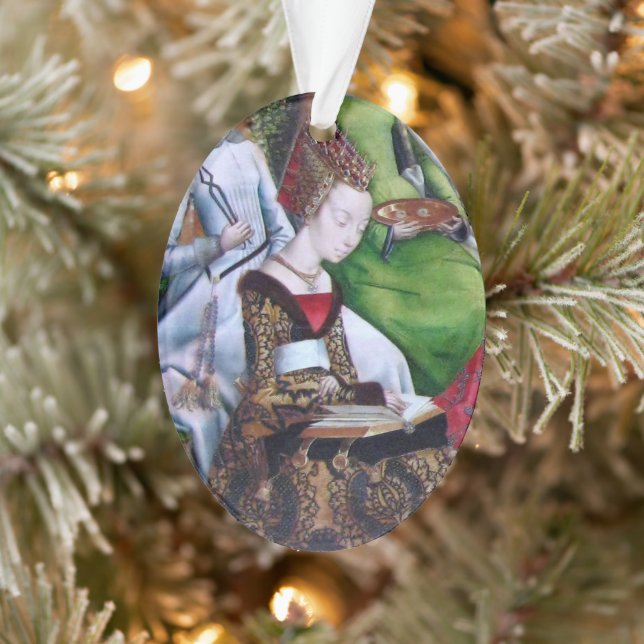 St. Ursula Reading (Detail; M 070) Ornament (Baum)