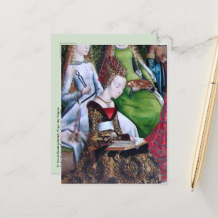 St. Ursula Reading (Detail; M 070) Postkarte