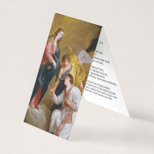 St. Valentine Selig Jungfrau Rosary Gebet Visitenkarten