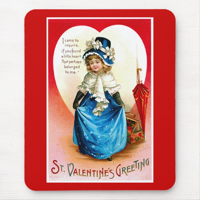 St. Valentins Gruß Mousepad (Vorne)