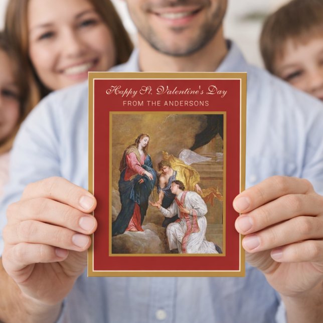 St. Valentinstag Religious Gedicht Prayer Card Karte (Von Creator hochgeladen)