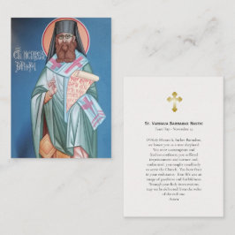 St. Varnava Barnabas Nastic Orthodox Gebetskarte Platzkarte