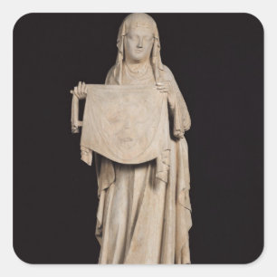St.-Veronica, c.1310 Quadratischer Aufkleber
