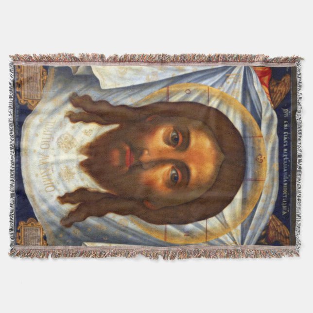 St Veronica Veil Jesus Face Katholische Blanket Decke (Vorderseite)