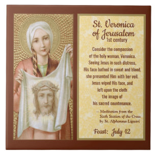 St. Veronica von Jerusalem (JM 60) Fliese
