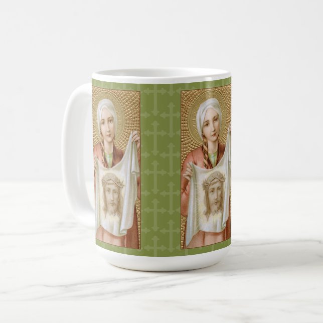 St. Veronica von Jerusalem (JM 60; Stil 3) Kaffeetasse (Vorderseite Links)