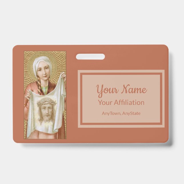 St. Veronica von Jerusalem (JM 60; Style2) Ausweis (Vorderseite)