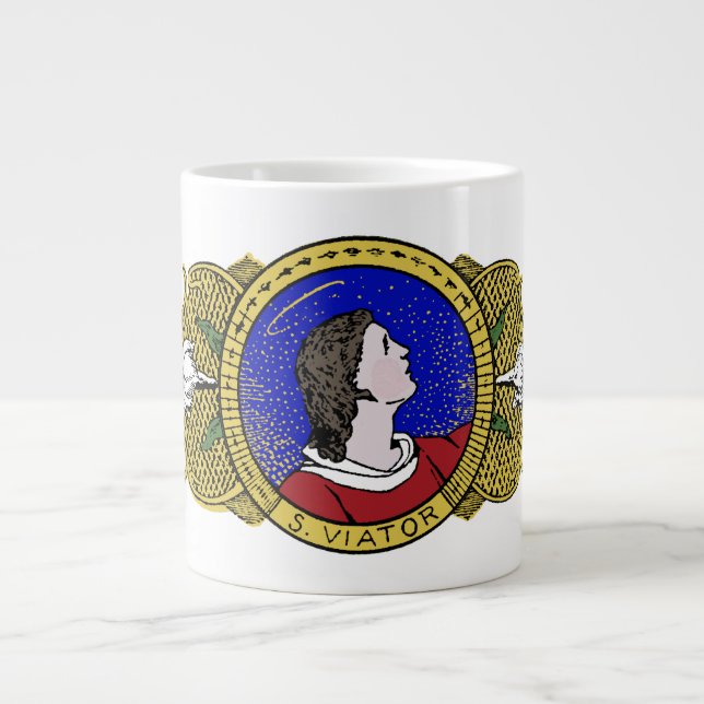 St. Viator of Lyon, der Katechist (LD 001) Jumbo-Tasse (Vorderseite)