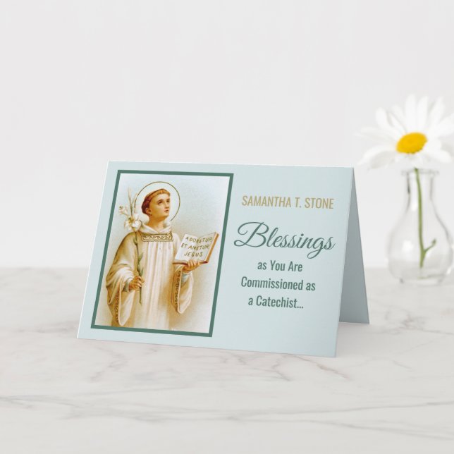 St. Viator von Lyon, der Katechist (BF 02) Karte (Kleine Pflanze)