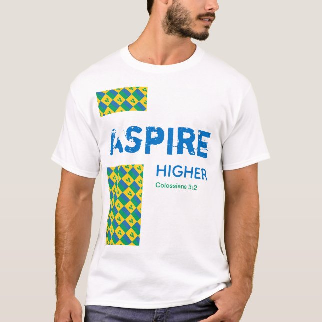 St Vincent ASPIRE HAUT Écriture chrétienne (Devant)