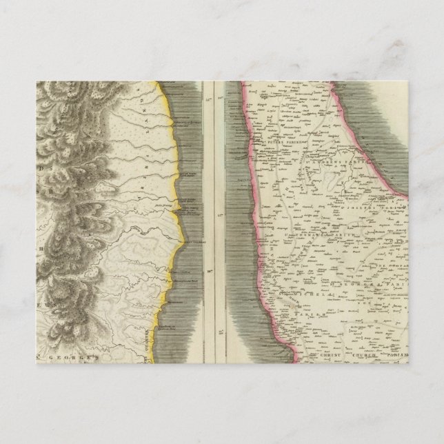 St Vincent, Barbadoes Postkarte (Vorderseite)