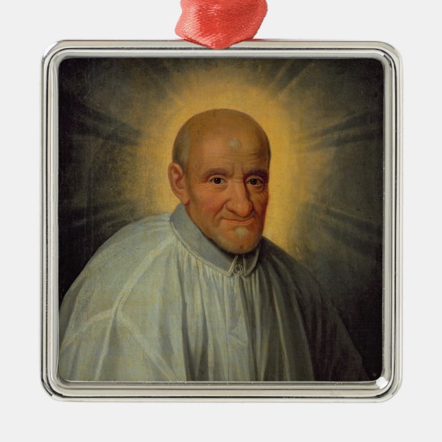St. Vincent de Paul Ornament Aus Metall (Vorne)