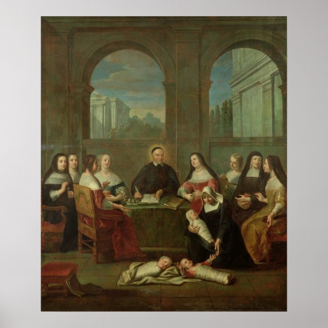 St. Vincent de Paul und die Schwestern der Wohltät Poster (Vorne)