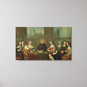 St. Vincent de Paul und die Schwestern von der Leinwanddruck