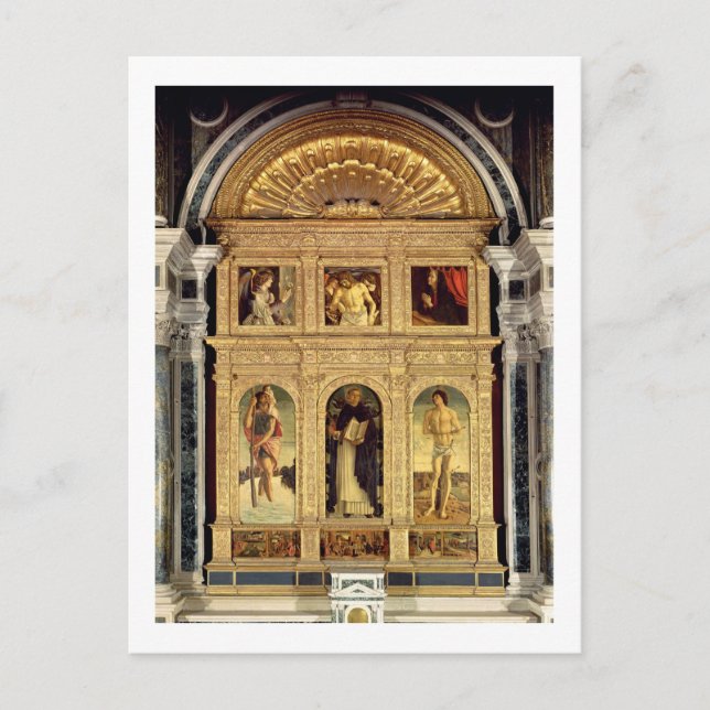 St. Vincent Ferrer Altarpiece, c.1465 (polyptych) Postkarte (Vorderseite)