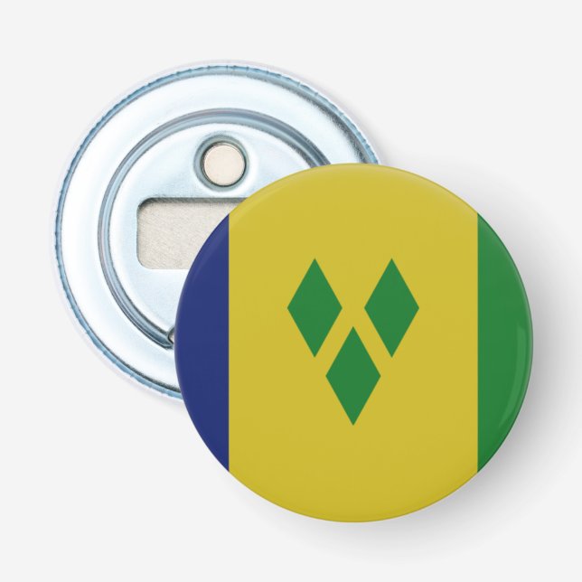 St. Vincent-Flagge Flaschenöffner (Vorderseite)