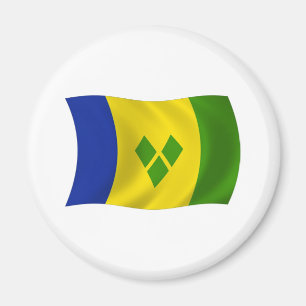 St. Vincent Grenadinen Flagge Magnet
