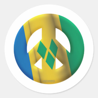 St. Vincent Grenadines Runder Aufkleber
