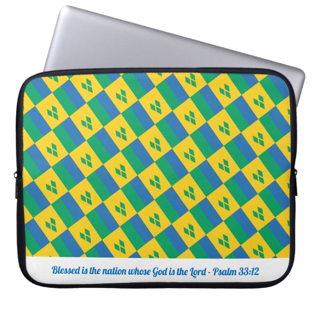 ST VINCENT GRENADINS Christliche Schrift Notebook Laptopschutzhülle (Vorderseite)
