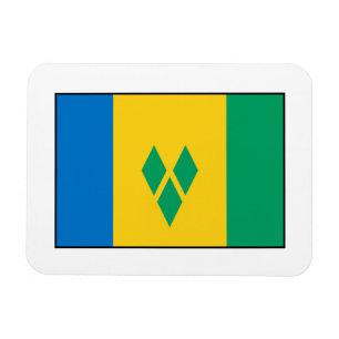 St. Vincent u. die Grenadinen-Flagge Magnet