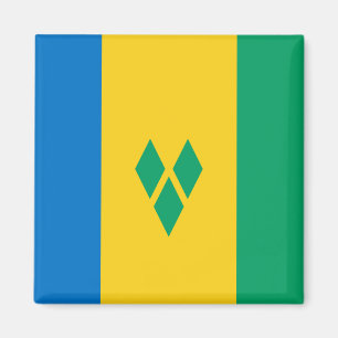 St. Vincent und die Flagge der Grenadinen Magnet