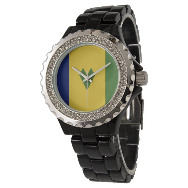 St. Vincent und die Grenadinen Armbanduhr (Schrägansicht)