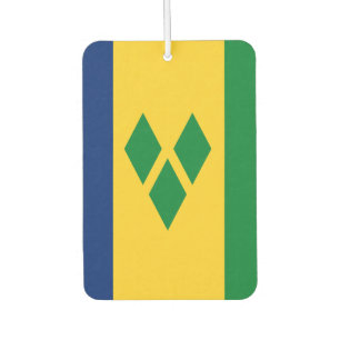 St Vincent und die Grenadinen-Flagge Vincy Autolufterfrischer