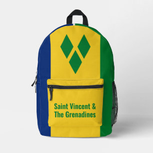 St Vincent und die Grenadinen-Flagge Vincy Bedruckter Rucksack