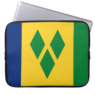 St Vincent und die Grenadinen-Flagge Vincy Laptopschutzhülle