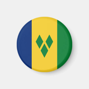 St Vincent und die Grenadinen-Flagge Vincy Magnet