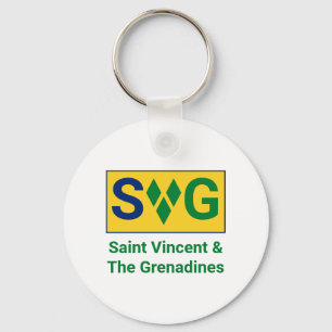 St. Vincent und die Grenadinen-Flagge Vincy Schlüsselanhänger