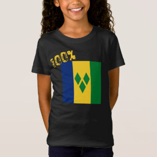 St. Vincent und die Grenadinen-Flagge Vincy T-Shirt