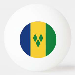 St Vincent und die Grenadinen-Flagge Vincy Tischtennisball