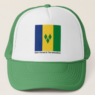 St. Vincent und die Grenadinen-Flagge Vincy Truckerkappe