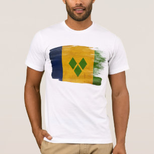 St. Vincent und die Grenadinen Flaggen-T - Shirt