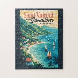 St. Vincent und die Grenadinen Landschaft Retro