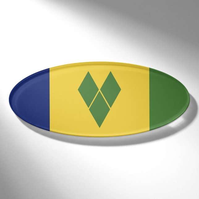 St. Vincent und die Grenadinen Namenschild (Vorderseite)