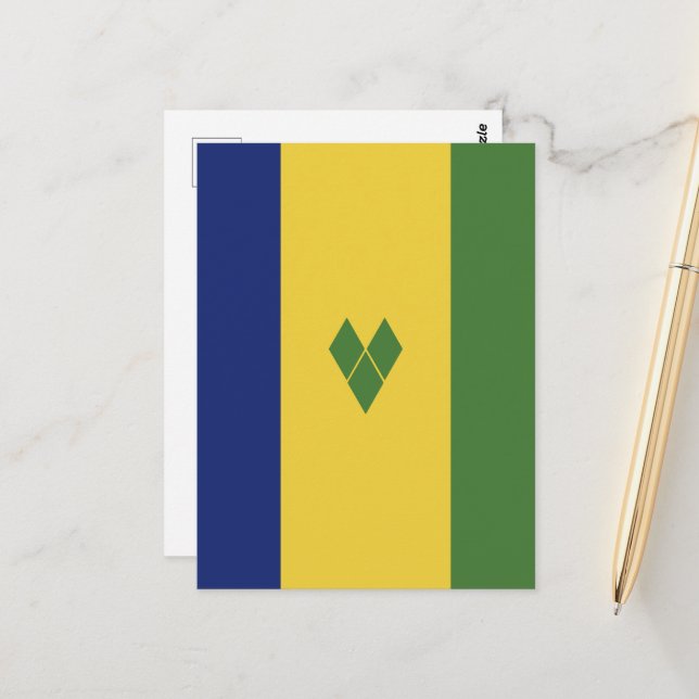 St. Vincent und die Grenadinen Postkarte (Vorderseite/Rückseite Beispiel)