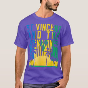 St Vincent und die Grenadinen Retro 70er 80er Vint T-Shirt