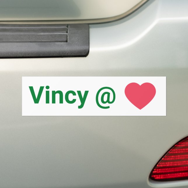 St Vincent und die Grenadinen Vincy Im Herzen  Autoaufkleber (Auf Auto)