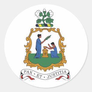 St. Vincent und die Grenadinen-Wappen Runder Aufkleber