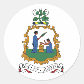 St. Vincent und die Grenadinen-Wappen Runder Aufkleber