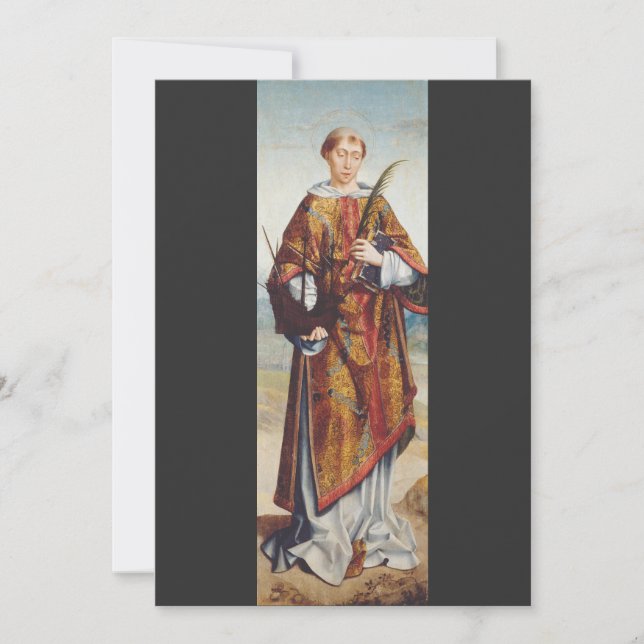 St. Vincent von Saragossa Einladung (Vorderseite)
