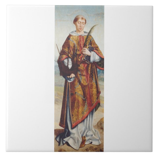 St. Vincent von Saragossa Fliese (Vorderseite)