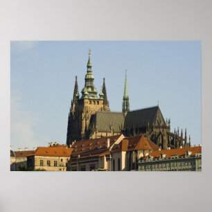 St.-Vitus-Kathedrale und Prager Burg Poster