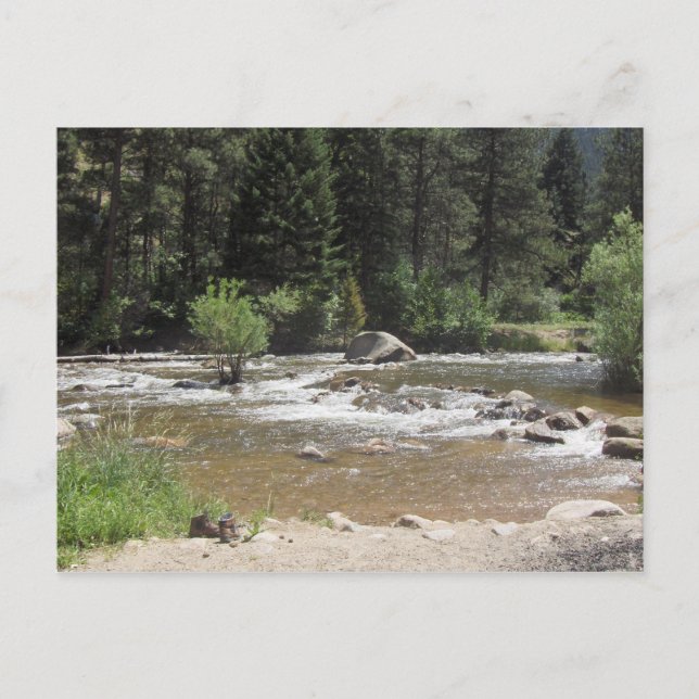 St. Vrain River, Colorado Postkarte (Vorderseite)